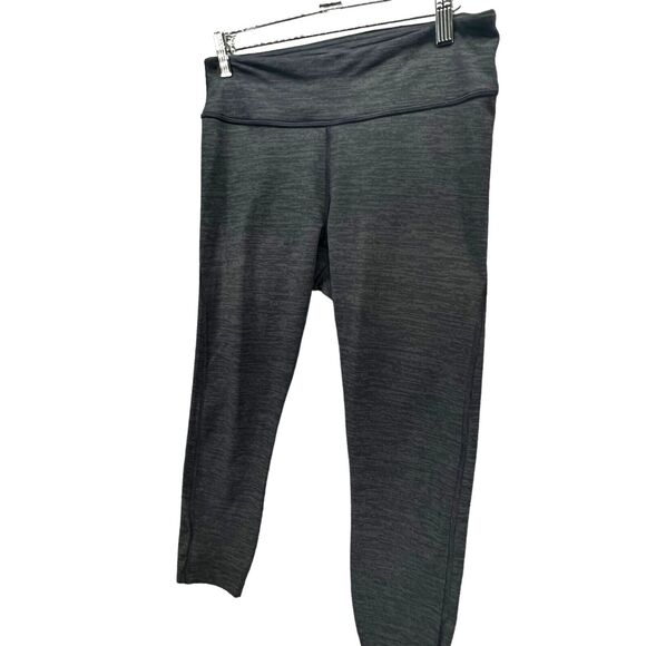 Outdoor Voices TechSweat Flex Leggings Womens M Black Cropped Activewear Stretch - Picture 2 of 11